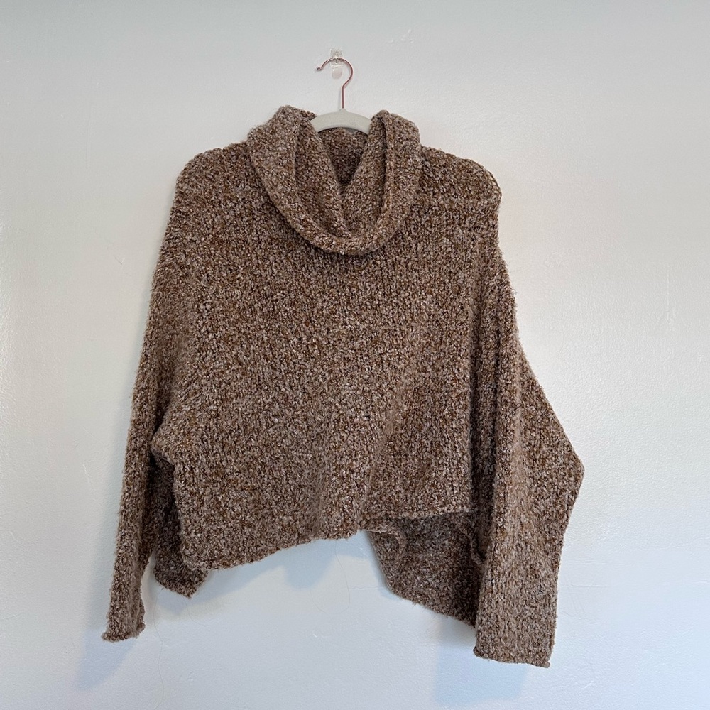 Free People Sweater Turtle Neck Loose Fitting
